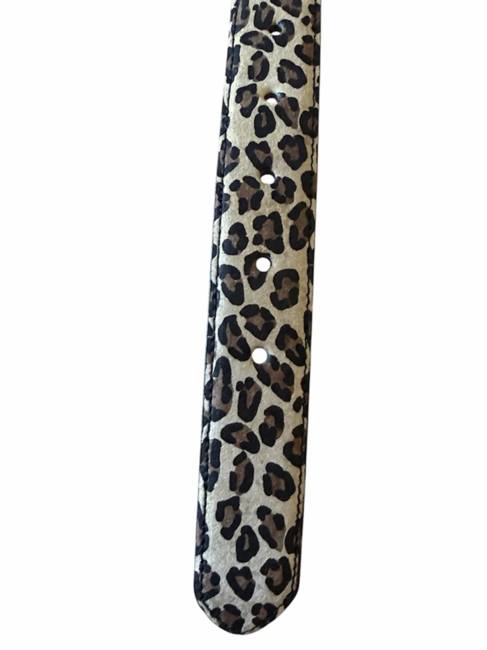 Women’s Animal Print Leather Belt Tan Black SIZE ML EUC
